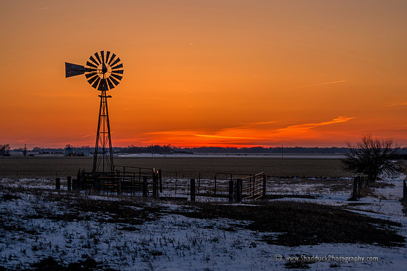 Nebraska Winter Sunset 2