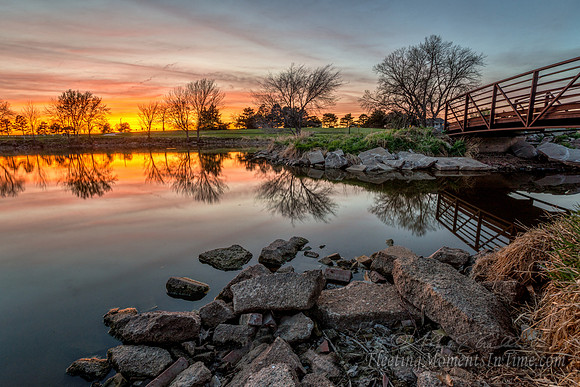 The Best Part of a Monday! Mid-April Sunset at Lake Hastings