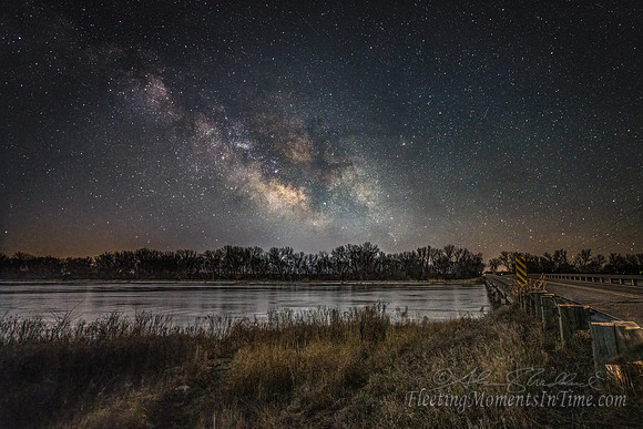 Milky Way over the Platte River at Alda Road March 1, 2023, 5:35am