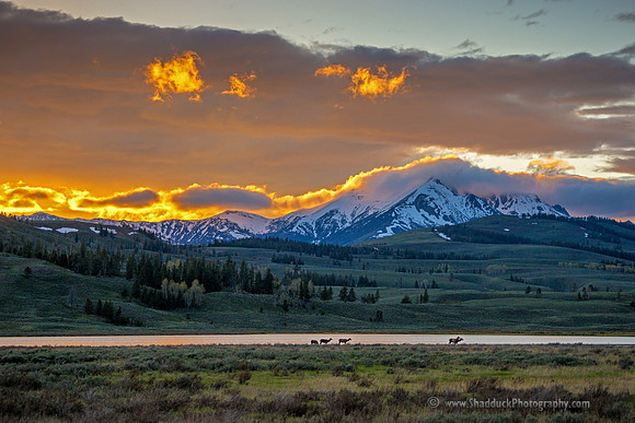Fire in the Sky Over Electric Peak, Yellowstone, May 2013