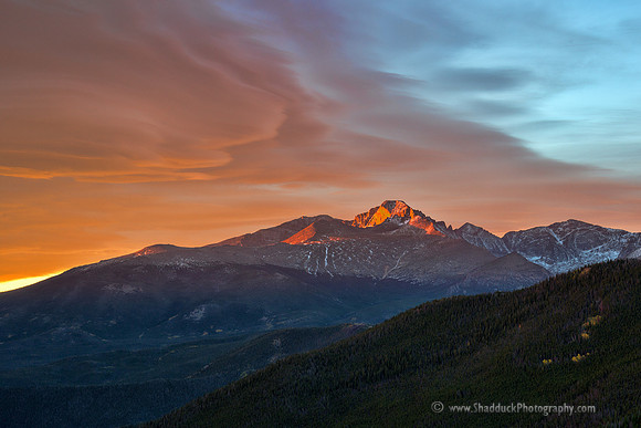 Longs Peak Alpenglow