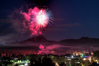 Estes Park Fireworks over Lake Estes 2017