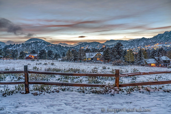 Estes Park's Evening Twilight