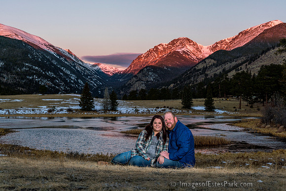 Sunrise color appearing for only a brief moment. Can be worth getting up early for!