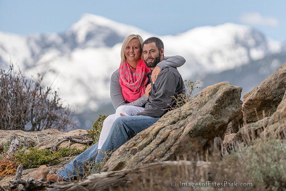 The snow-capped continental divide: Taylor & Otis Peaks providing the backdrop.