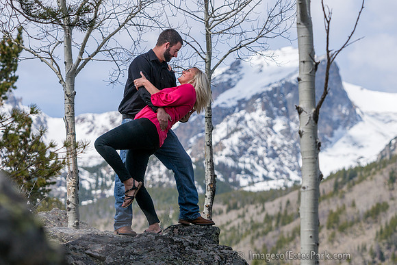 Engagement couple... a very short hike to this amazing location.