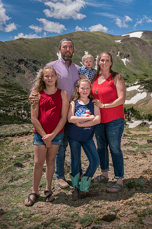 The Dooley Family in Elevation in Rocky Mountain National Park
