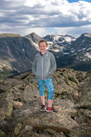 The Dooley Family at 11,975' Elevation in Rocky Mountain National Park