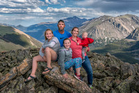 The Dooley Family at 11,975' Elevation in Rocky Mountain National Park