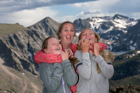 The Dooley Family at 11,975' Elevation in Rocky Mountain National Park