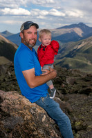 The Dooley Family at 11,975' Elevation in Rocky Mountain National Park