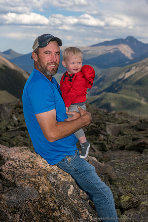The Dooley Family at 11,975' Elevation in Rocky Mountain National Park
