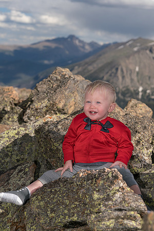 The Dooley Family at 11,975' Elevation in Rocky Mountain National Park