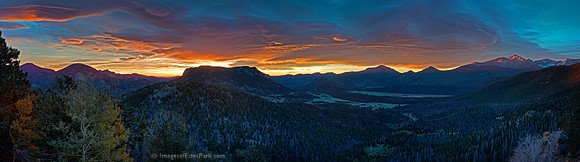 Panoramic Sunrise from Trail Ridge Road, RMNP