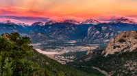 October Sunrise over Estes Park - Version 2, cropped to 16:9 ratio.
