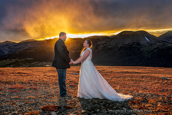 Mark & Andrea with the sunset @ 12k' elev.
