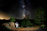 After Dark! This is REAL, a long exposure with studio lighting on the couple