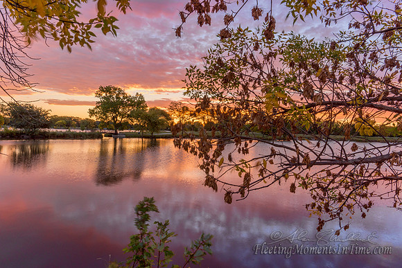 Autumn Sunrise Lake Hastings