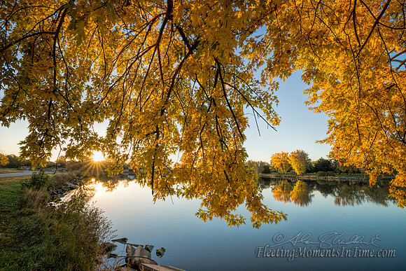 October Sunrise over Lake Hastings