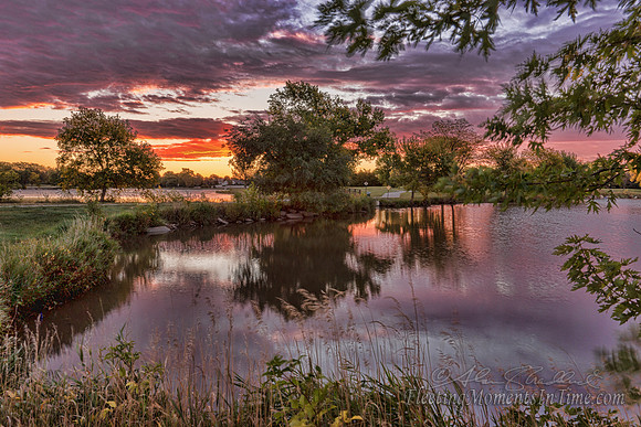 Autumn Sunrise Lake Hastings