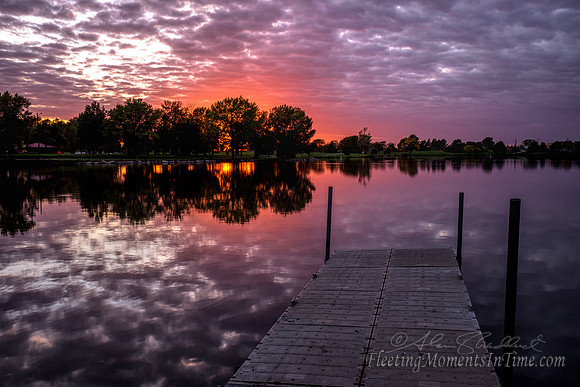 Lake Hastings October Setting Sun